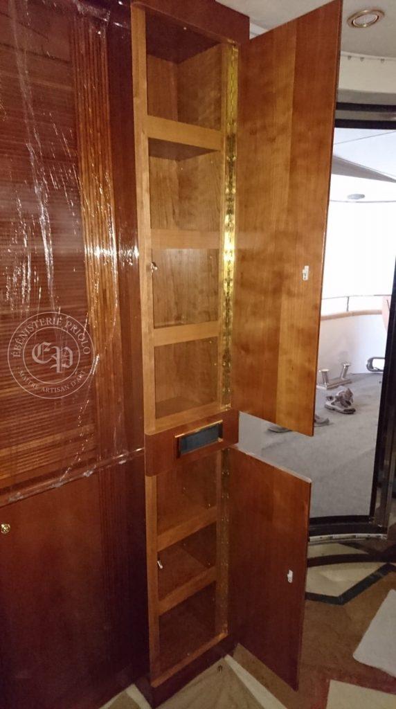 meuble de rangement de bateau placard à étagères